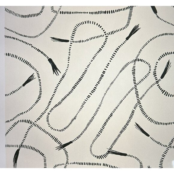Susan Hable for Soicher Marin Anthropologie "Whips" Wallpaper Roll 33' x 20.5" - Picture 1 of 7